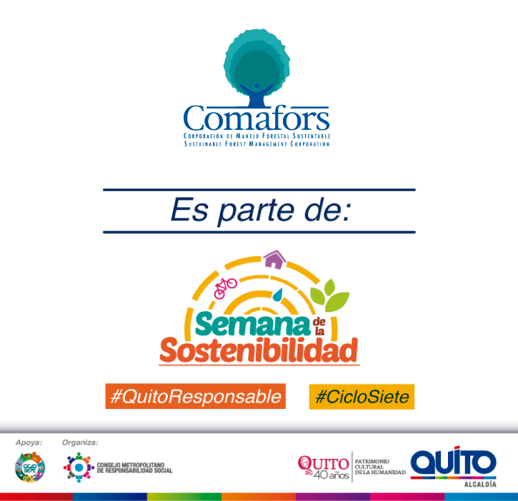 COMAFORS forma parte de la organización de la Semana de Sostenibilidad en el Distrito Metropolitano de Quito